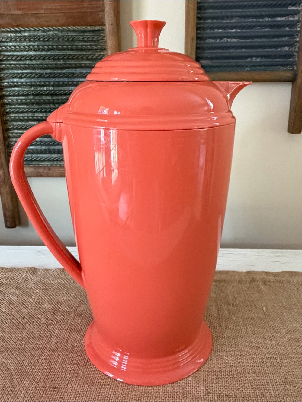 Vintage Fiestaware Copco Persimmon Carafe❤️☕️